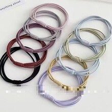 四股简约头绳橡皮筋女扎头发绳2025春夏新款气质马尾发圈高弹皮套