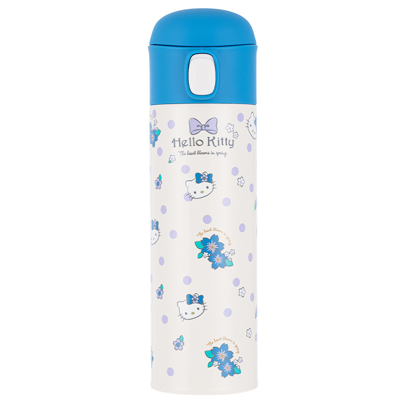 Taza termo de bebida directa de rebote de dibujos animados de Sanrio modelado en relieve 3D 316 mujeres de acero inoxidable de alto valor 350ML