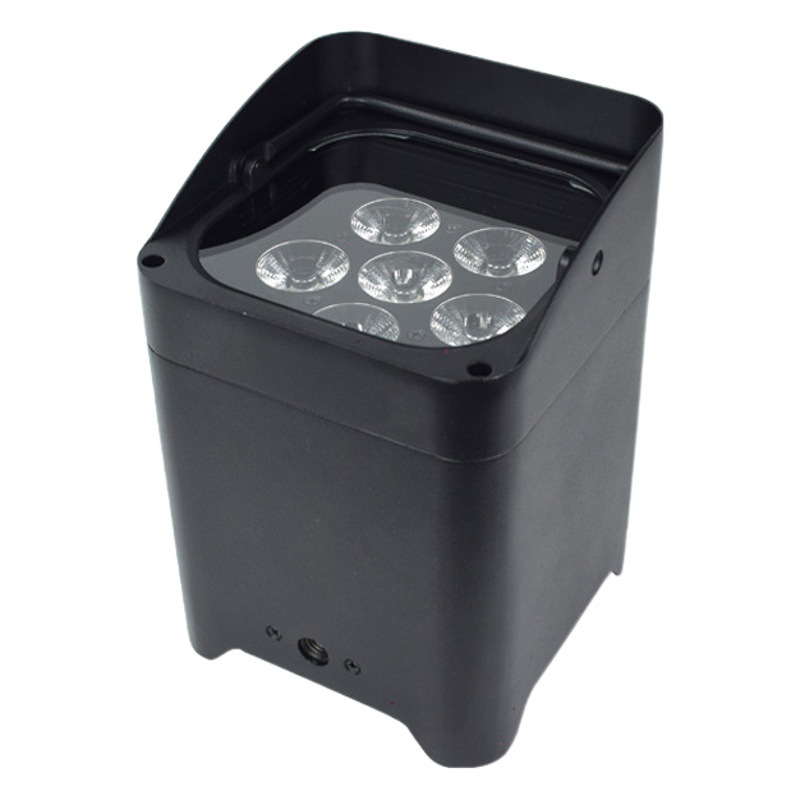 Batería par luz seis-en-1 Pa luz de control remoto Aplicación de carga inalámbrica infrarroja Luz de teñido luz de la etapa de la boda