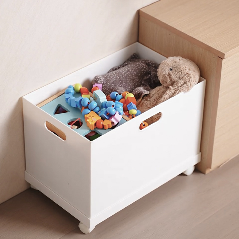 Caja de almacenamiento en ángulo recto para estantería, caja para artículos diversos de gabinete de cocina, cesta organizadora grande para aperitivos y juguetes, caja de almacenamiento de plástico con tablero perforado.