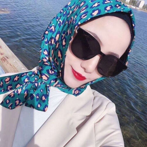 Sun protection bag turban women's spring and summer multi-purpose fashionable hijab versatile elegant turban hat sun protection hooded silk scarf