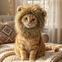 猫咪狮子头套猫帽子可爱搞怪宠物拍照发饰小狗狗装扮服饰装饰品