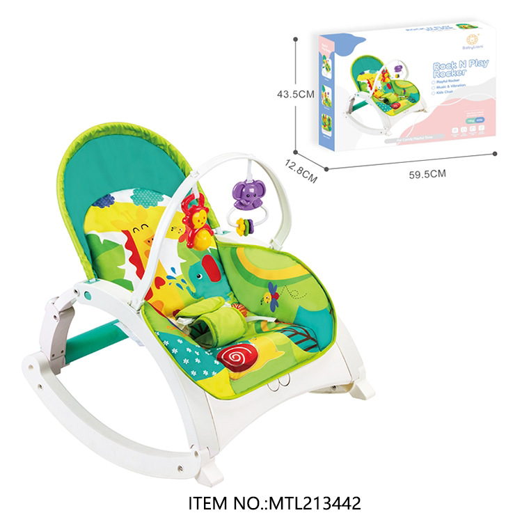 Cross-Border Toy Baby Electric Rocking Chair Newborn Baby Sleeping Artifact Baby Multi-Functional Music Vibrating Cradle Bed