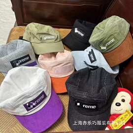 23SS Ventile Camp Cap联名防水棉鸭舌帽棒球帽拼色SUEDE VIS批发