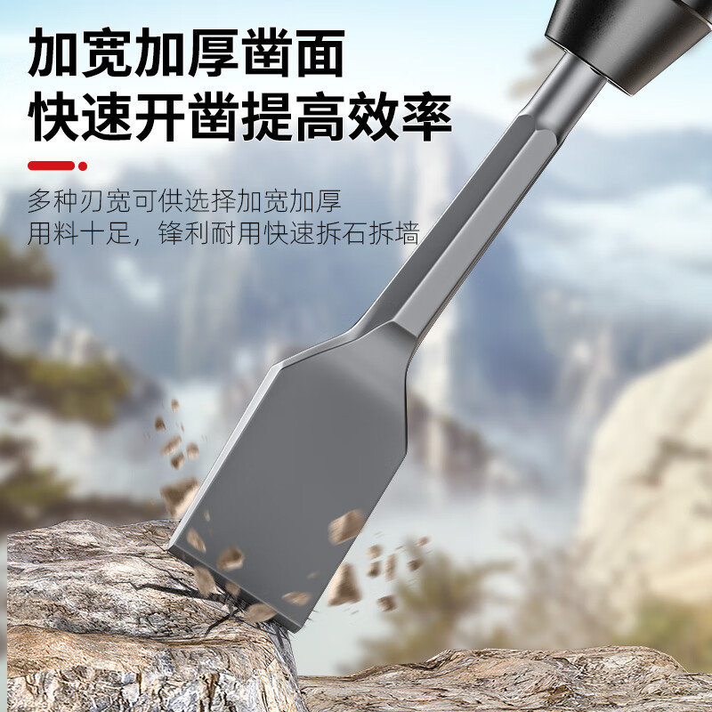 ハンマーのつるはしの頭のエルボーのハンマーの衝撃のノミの四角の柄の丸い柄の湾の平ノミの混合土のセメントの溝を開けて溝を割って切ります。|undefined
