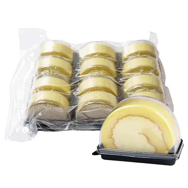 餐饮批发冷藏冷冻西式糕点蛋糕红茶味动物奶油瑞士卷下午茶甜点