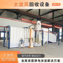 工程塑料大旋风粉房自动喷漆流水线 全自动喷涂流水线粉末回收房