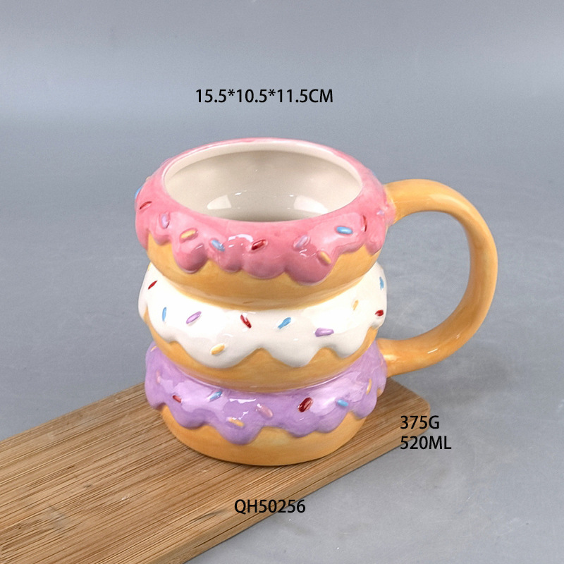 Donut cerámica taza de cumpleaños taza de agua taza de café taza de regalo taza de cumpleaños taza
