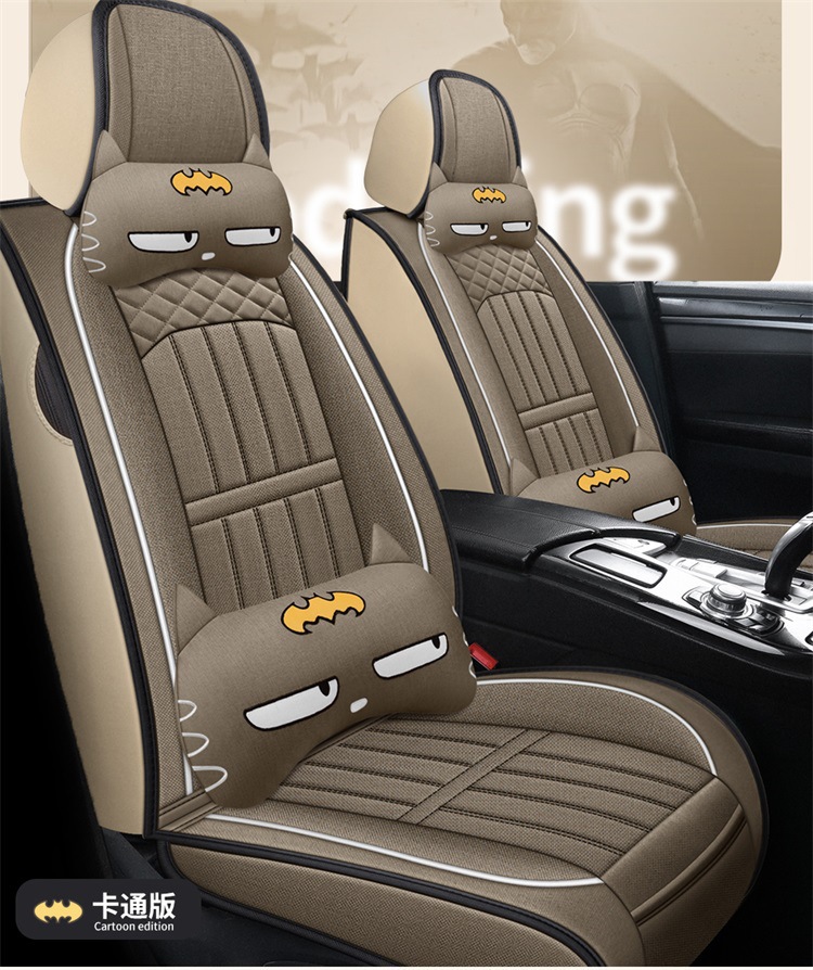 22 new all-inclusive linen four-season cushion car seat cushion cushion seat cover manufacturer one-piece delivery Amazon