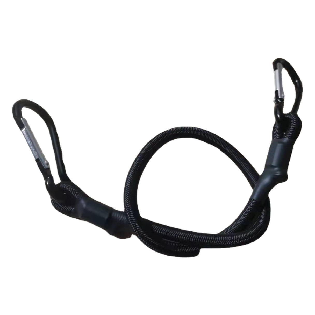 Suministro directo de fábrica equipaje vinculante elástico negro y blanco látex núcleo gancho cuerda bicicleta eléctrica motocicleta equipaje cuerda