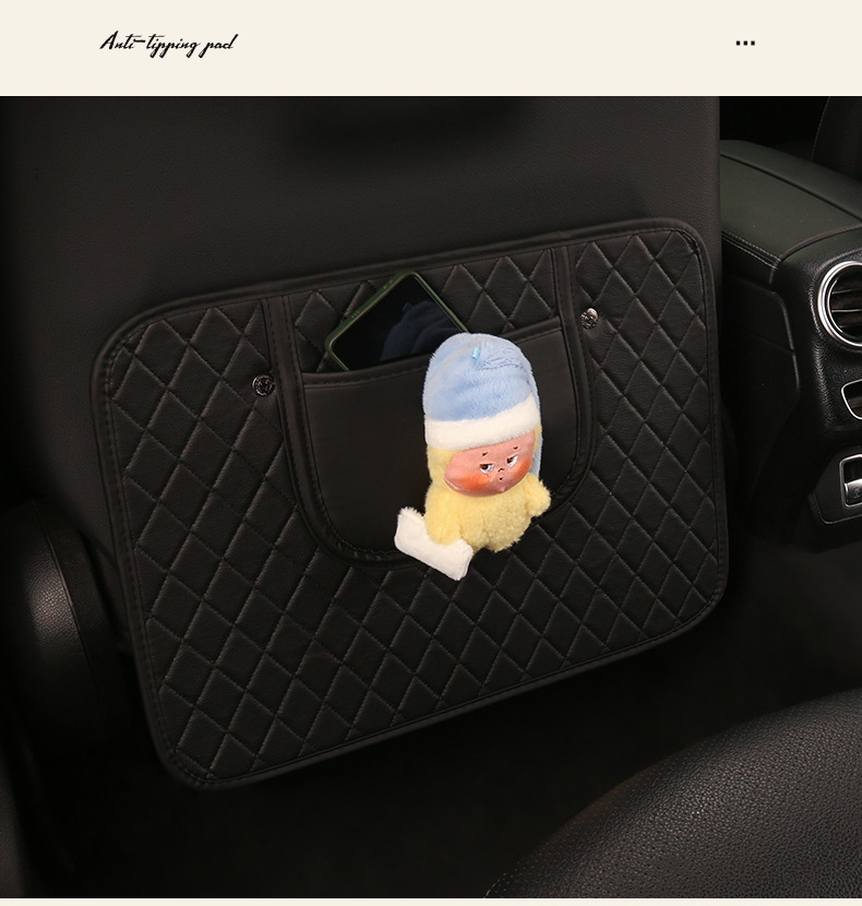 Star Girl Cute Cartoon Car Seat Back Anti-Kick Pad, Car Seat Back Anti-Dirt Pad, Children's Anti-Kick Pad