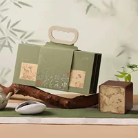 Цветочный чай с ручной подарочной коробкой пустая коробка для чая Longjing упаковочная коробка для двух или двух упаковок Maojian Biluochun универсальная коробка для упаковки зеленого чая