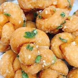 小麻花香葱油索潮汕特产小吃正宗传统潮州手工办公室零食糕点茶点