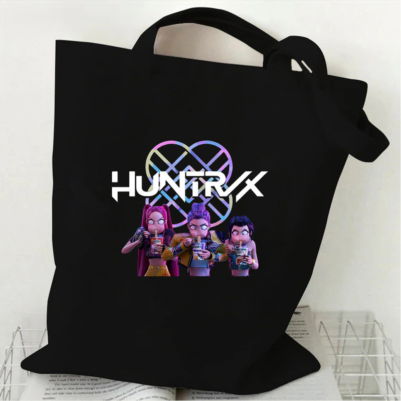 KPop Demon Hunters猎魔女团帆布包手提袋跨境时尚单肩包女大容量|undefined