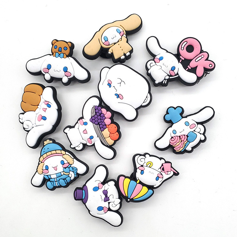 10 a set of cartoon jade cinnamon dog hole shoes shoes flower decorative buckle soft rubber PVC cute garden shoes decorative buckle 10 a set of cartoon jade cinnamon dog hole shoes shoes flower decorative buckle soft rubber PVC cute garden shoes decorative buckle