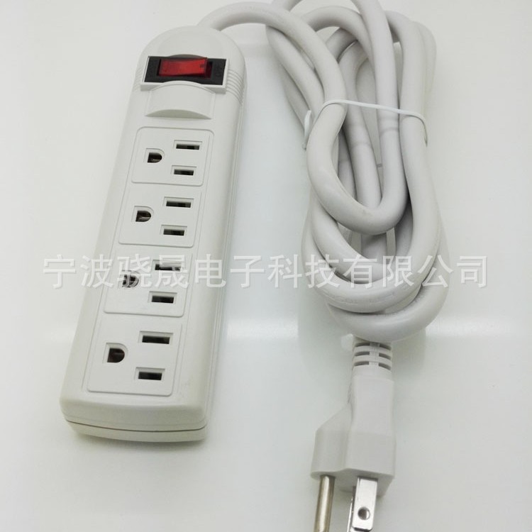 Enchufe de cable de extensión ETL de tres núcleos, enchufe de conector poroso de tres polos, enchufe de cable de extensión