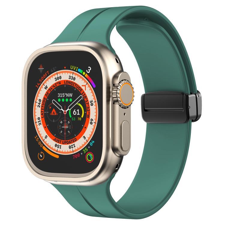 xDfind pulsera de silicona de hebilla de succión de color sólido para Apple Watch 42mm / 41mm / 40mm / 38mm / Ap