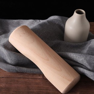 In-Stock Beech Wood Pillow Cervical Spine Pillow Hard Pillow Wooden Sleeping Special Anti-Arch Straightening Protruding Wood Pillow Cylindrical Customizable