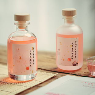 100ml��������ƿ��ƿ��ĥɰ�ܷⲣ�����Ʒ��bƿ���wľ����ƿ���l