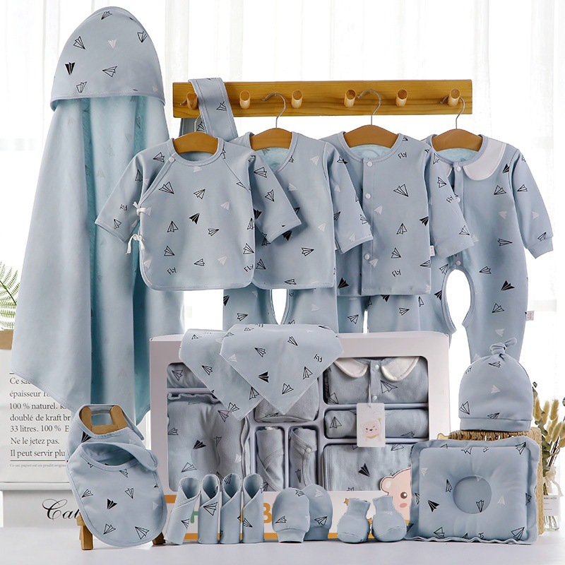 Baby clothes gift box newborn suit male and female baby autumn and winter supplies one month one hundred days gift wholesale