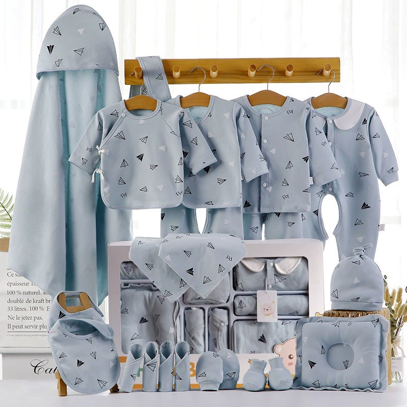 Подарочная коробка Baby Gift Box Set, 18–22 предметов одежда для новорожденных унисекс демисезонная, подарочная коробка со стеклом