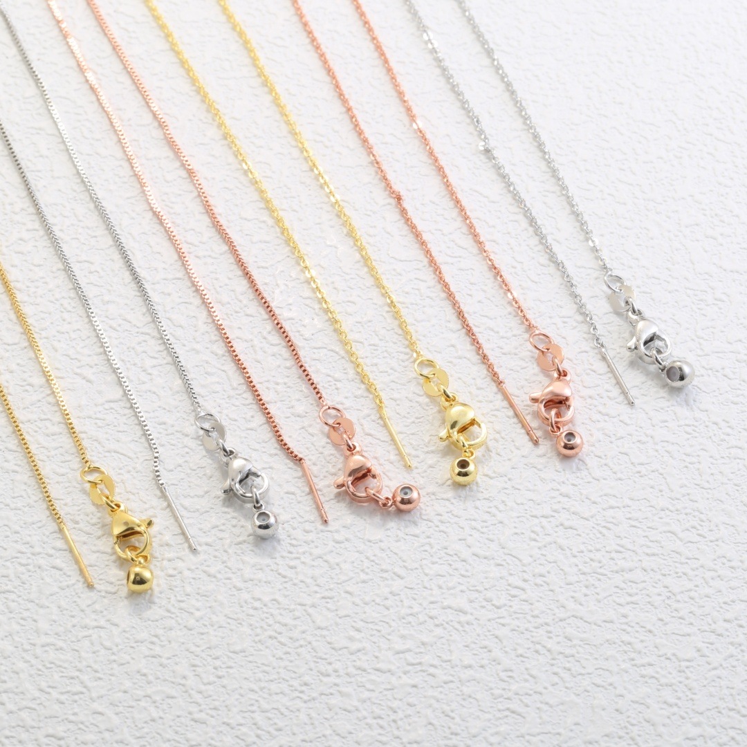 Copper-plated 18k Universal Pin Box Chain Environmentally Friendly...