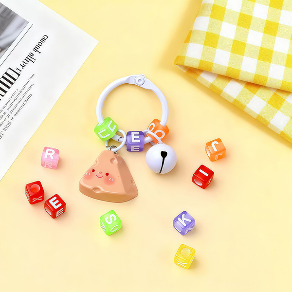 Acrylic children's creative accessory with letters
