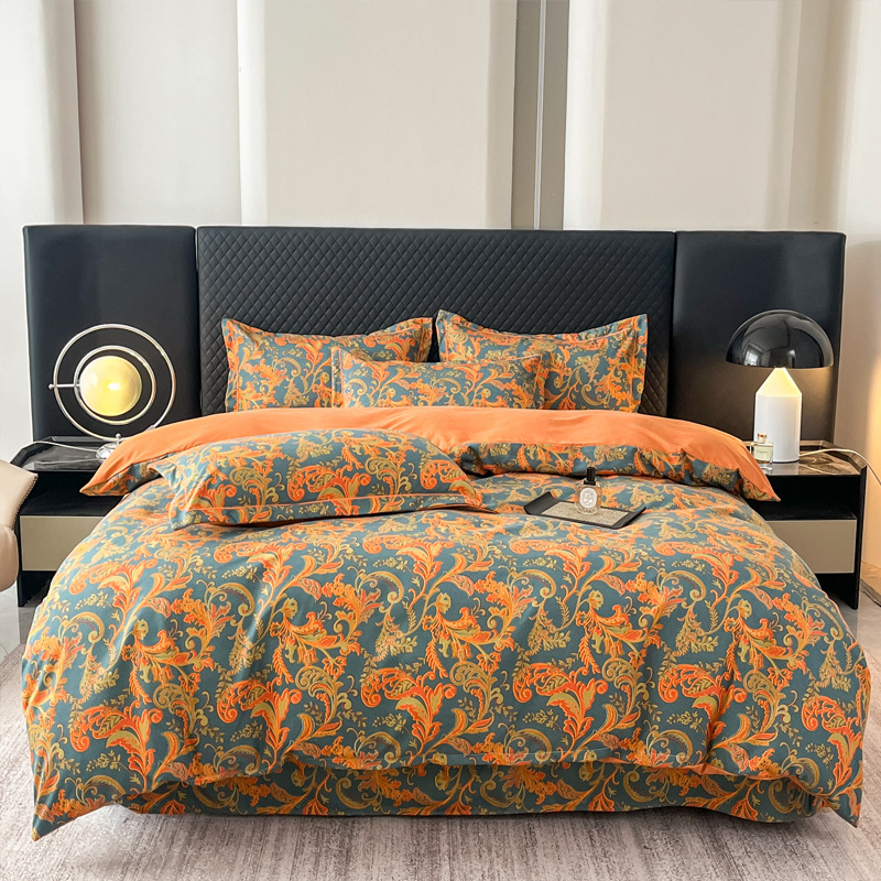 Kit de hilo de doble capa de lavado aeróbico con agua, conjunto de cuatro piezas para dormitorios estudiantiles, conjunto de tres piezas en la cama lavable a máquina para cuatro estaciones