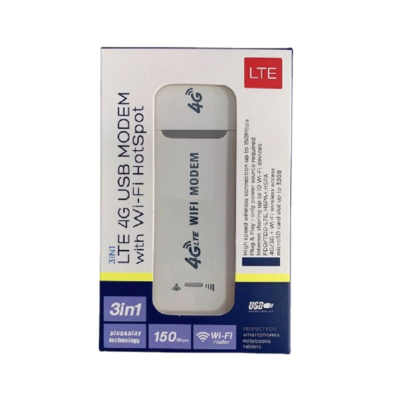 4G无线上网卡托USB WIFI MODEM WIRELESS DONGLE FDD 带内存卡槽