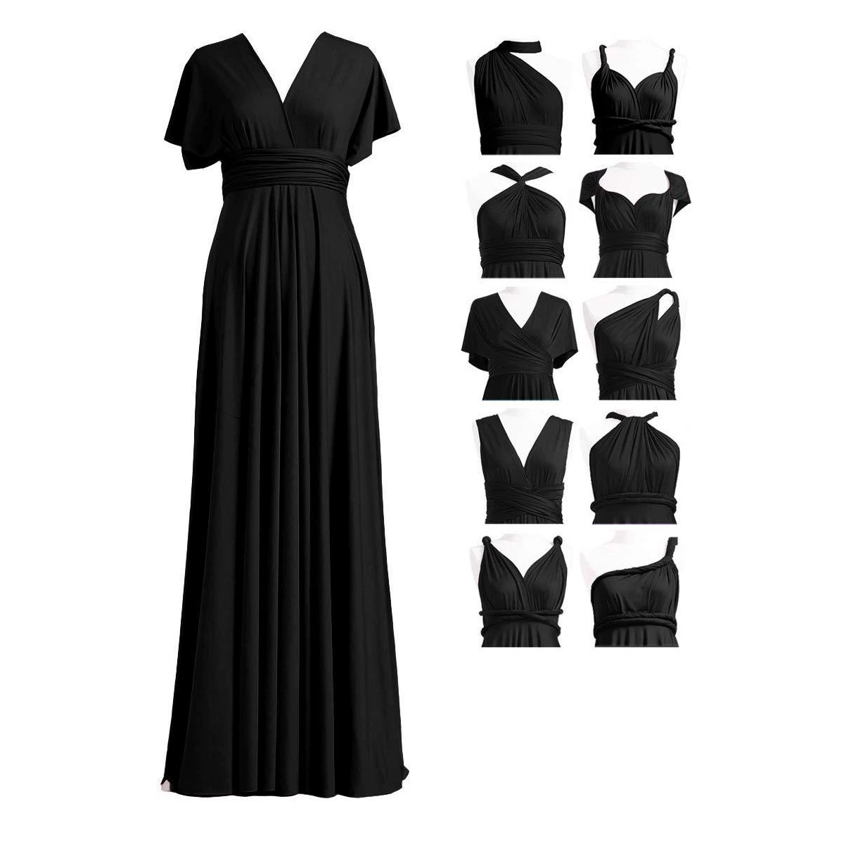 Amazon AliExpress Европейская и Американская внешняя торговля Осенняя и Осенняя мода Сексуальное длинное вечернее платье