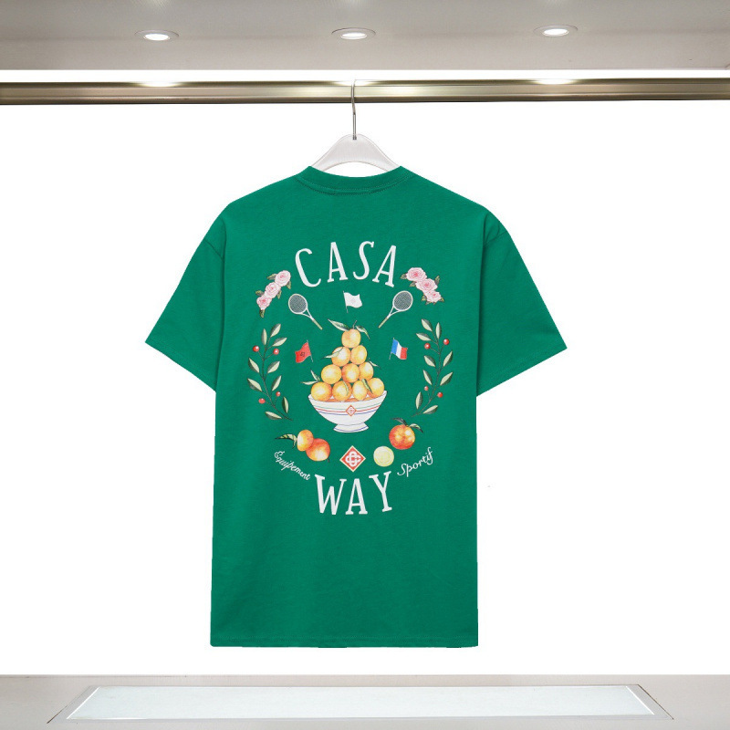 280g Pure Cotton European Size Casablanca Short-Sleeve Authentic Version Ins European and American Niche Trendy Brand Casual Wear