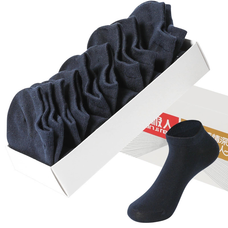 (Лодочка Носки) 5 пар темно-синие