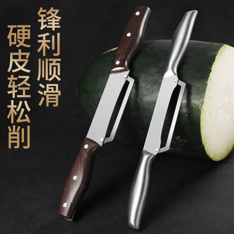 Kit de cuchillo de peeling de calabaza de acero inoxidable cuchillo de peeling de cocina raspador de calabaza doméstico multifuncional