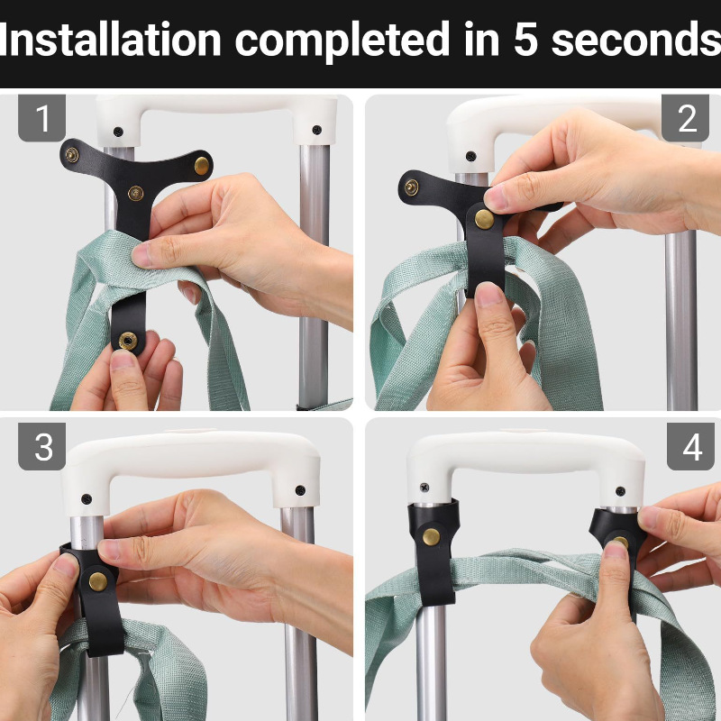 Bolso de cuero PU anti-pérdida de stock hebilla de equipaje fija cinturón de viaje bolso de mano caja trolley fija correas