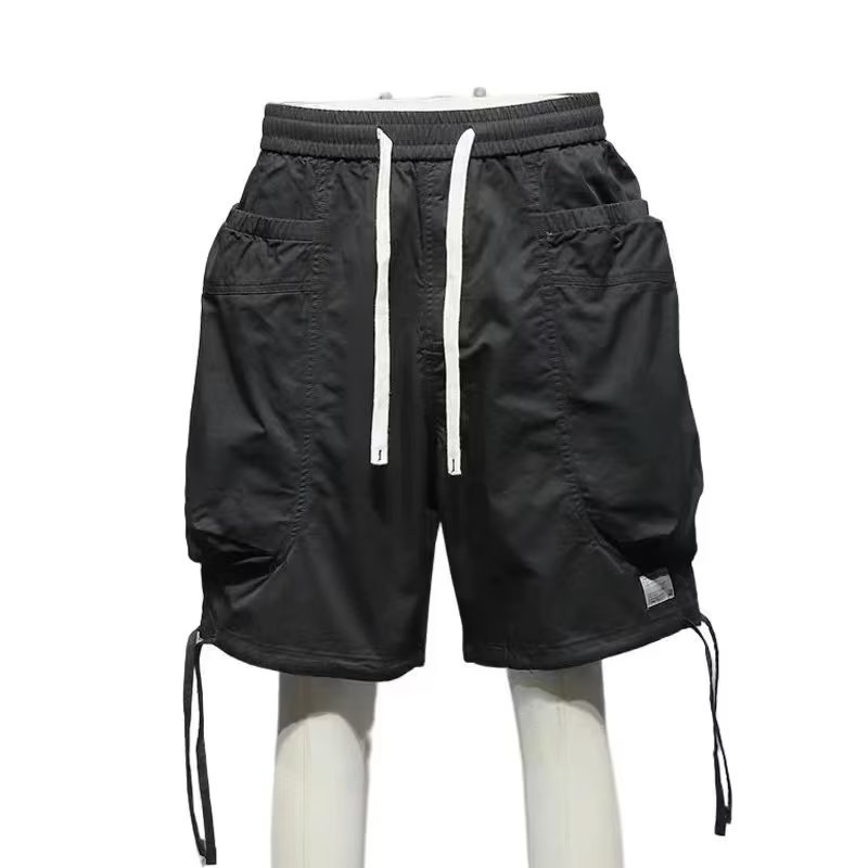 Moda 2024 nuevo estilo herramientas recto casual hombres sueltos de verano pantalones de moda sueltos control de imagen de fondo blanco