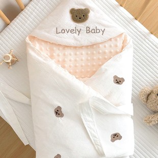 Baby Holding Quilt Pure Cotton Newborn Supplies Newborn Baby Autumn and Winter Packing Package The delivery room swaddling clothes out of the quilt