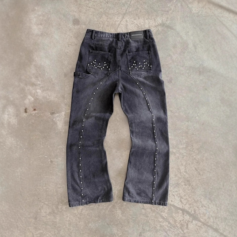 Europa y América de moda transfronteriza y2k personalidad callejera hip-hop americano jeans casual pantalon