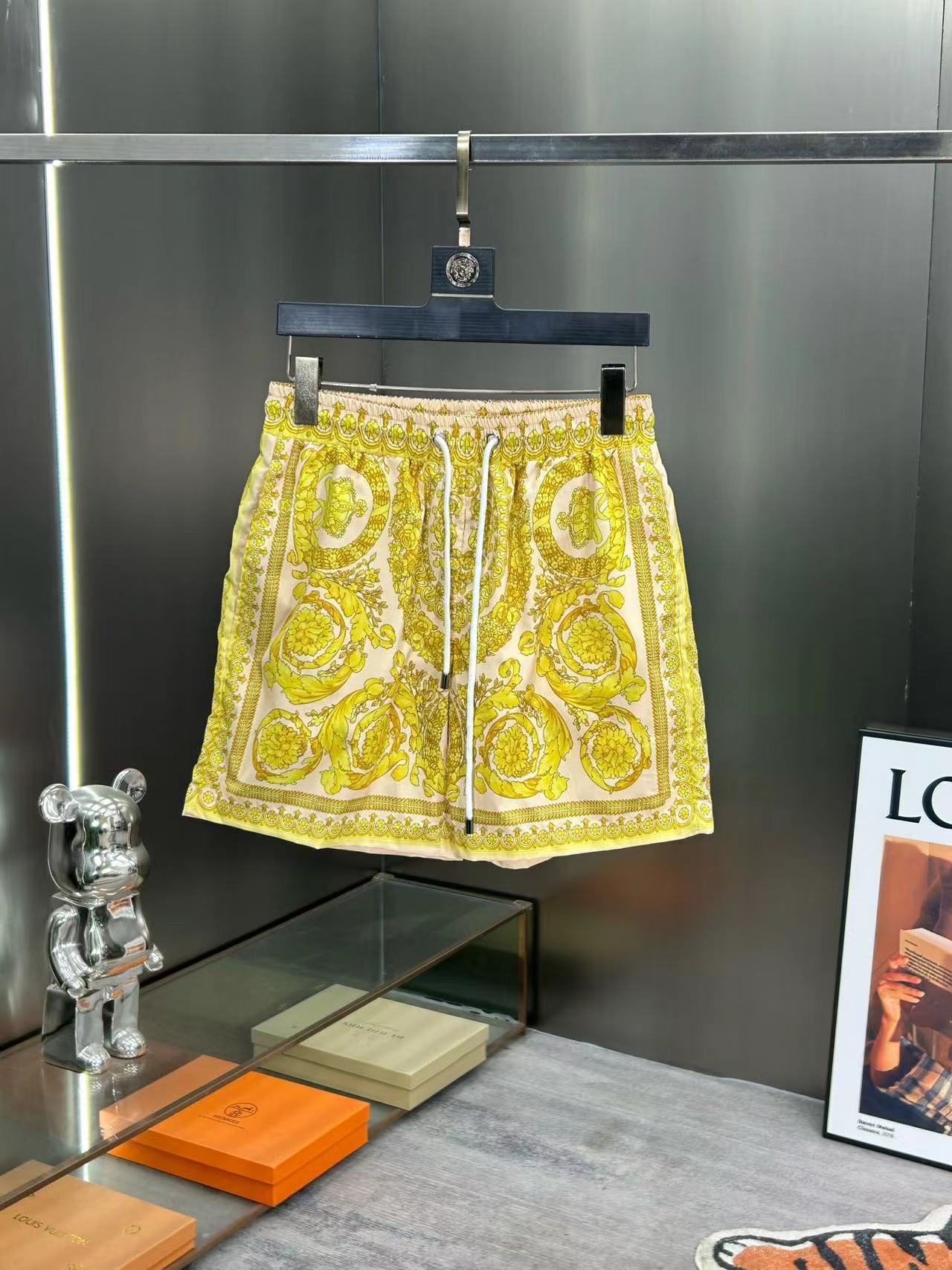Heren zwemshort sneldrogend met medusa print voor op het strand_voghion.com