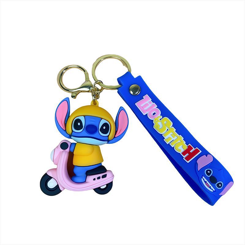 国境を越えた漫画アニメーションステッチ車のキーホルダーペンダントかわいい人形バッグペンダント小さなギフト卸売|undefined