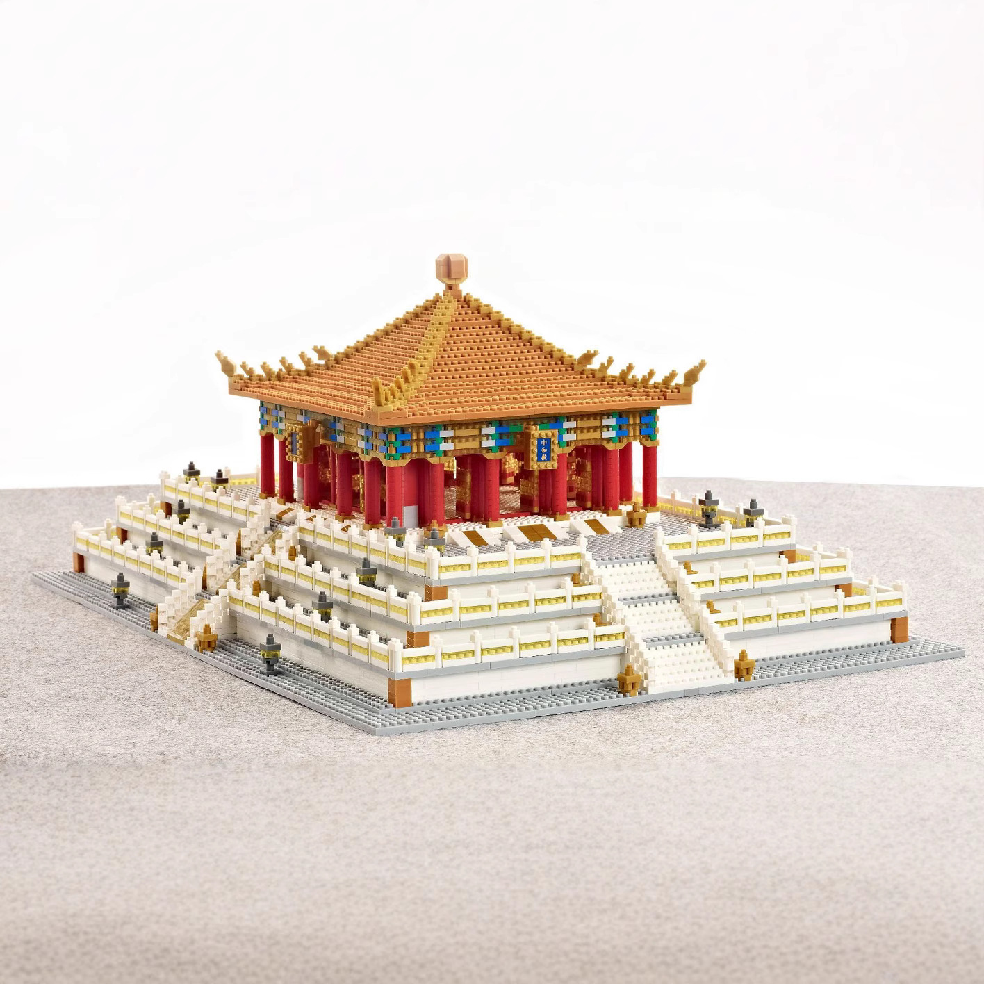 Weili YZ089 Ciudad Prohibida Zhonghe Hall micro-partícula ocio difícil bloques de construcción modelo