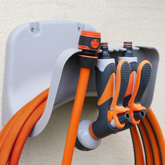 Wall-mounted plastic 30-meter large water pipe rack garden watering flower car washing garden sprinkler nozzle hose storage rack