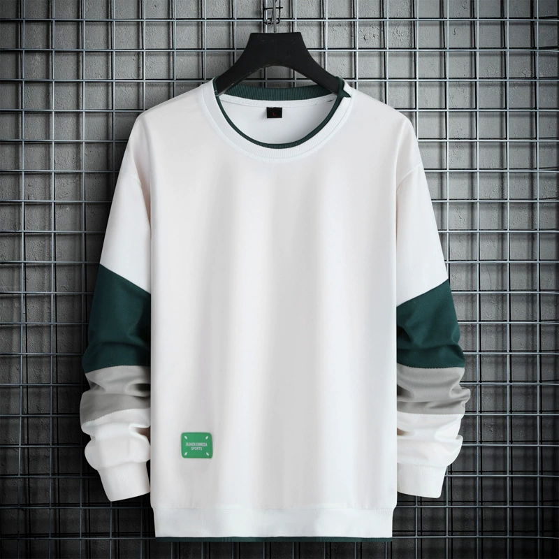 Новая корейская версия тонкого свитера мужской весенний и осенний студент модный повседневный с круглым вырезом молодежный топ с длинными рукавами