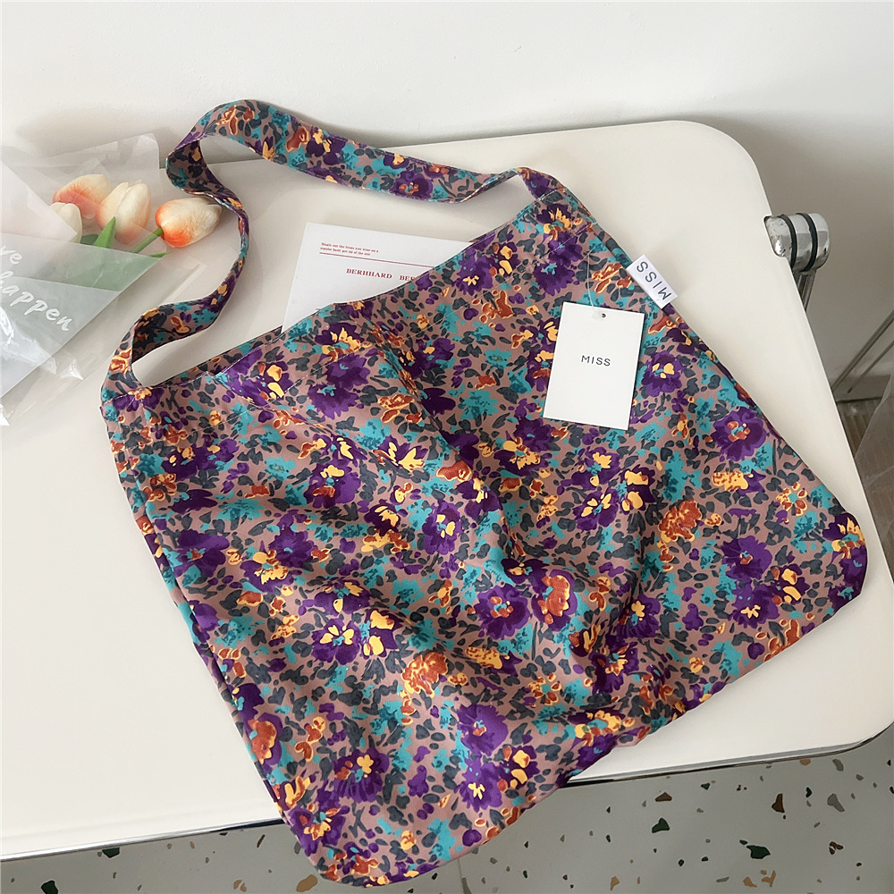 Sexy Style Women's Medium Polyester Flower Leopard Sexy Pillow Shape Open Underarm Bag