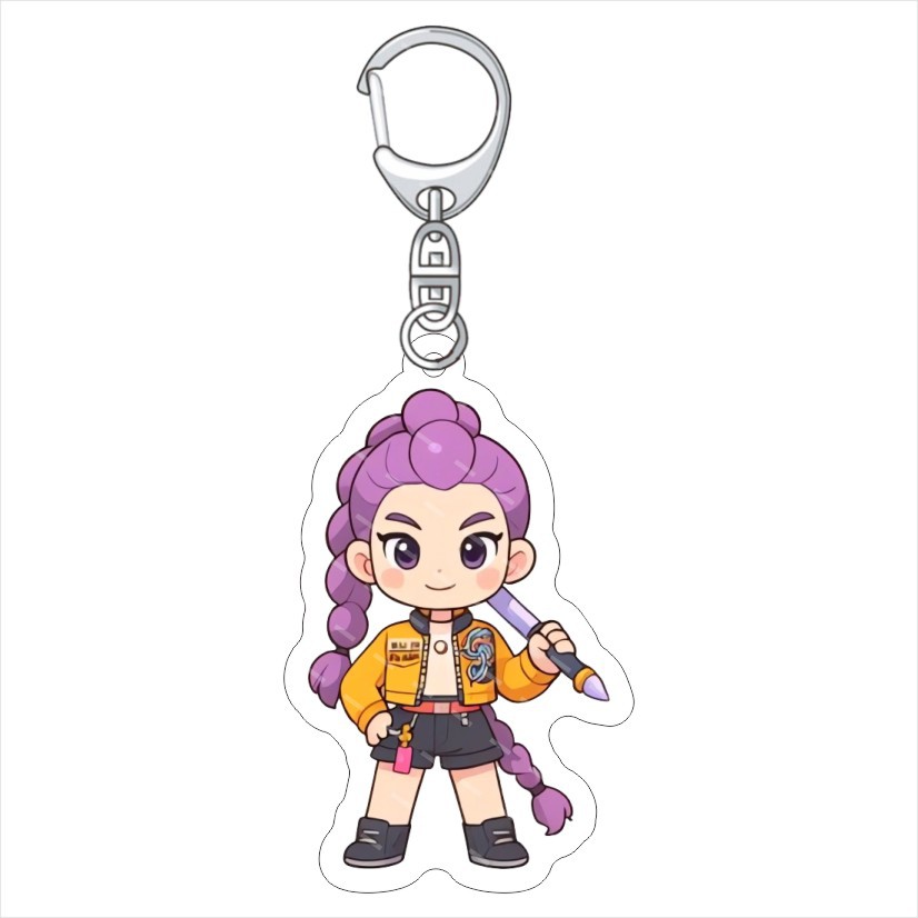 K-POP: Caza Brujas Colgante acrílico KPop Demon Hunters Keychain acrílico
