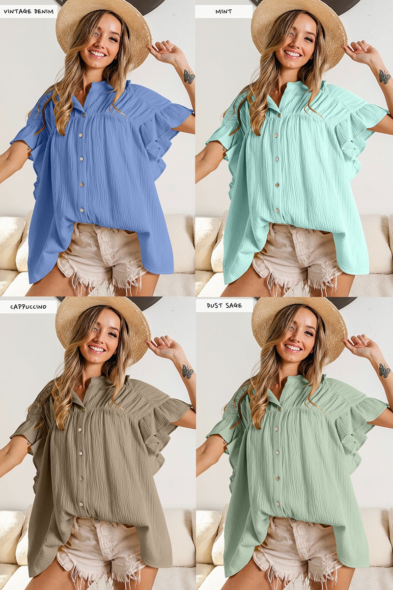 Women's Blouse Short Sleeve Blouses Elegant Solid Color display picture 15