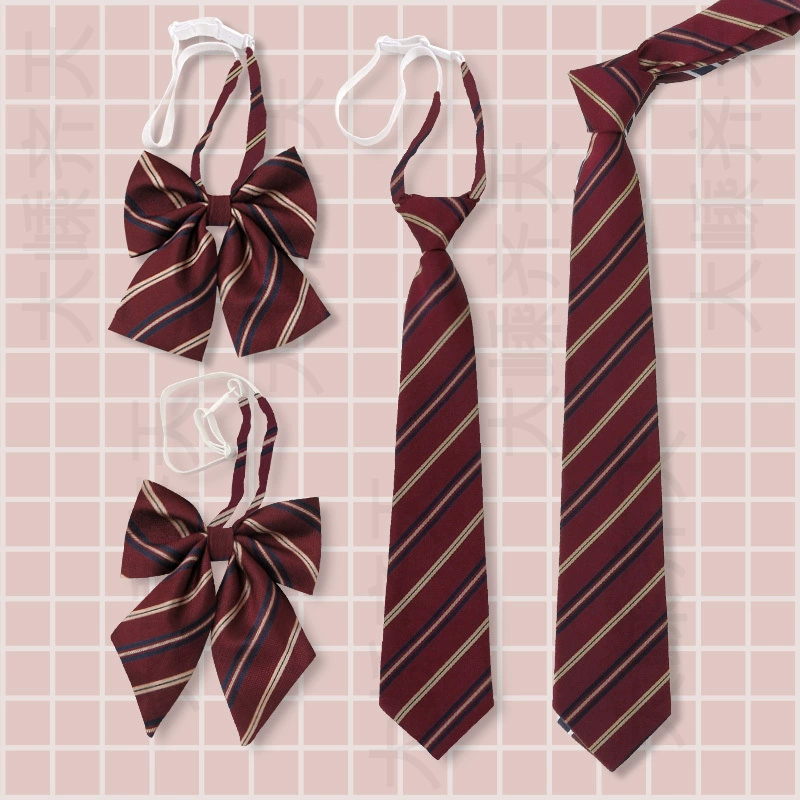 Бордовая униформа бакалавра с галстуком-бабочкой, женская школьная форма для выпускного фото, бант в японском стиле, JK, стильный мужской галстук без галстука