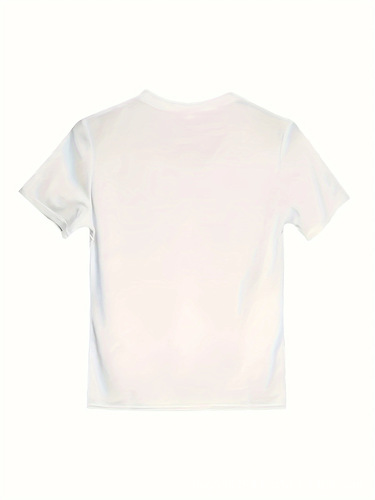 A cartoon unicorn girl 3D digital casual short-sleeved T-shirt suitable for outdoor wear, cute cartoon print