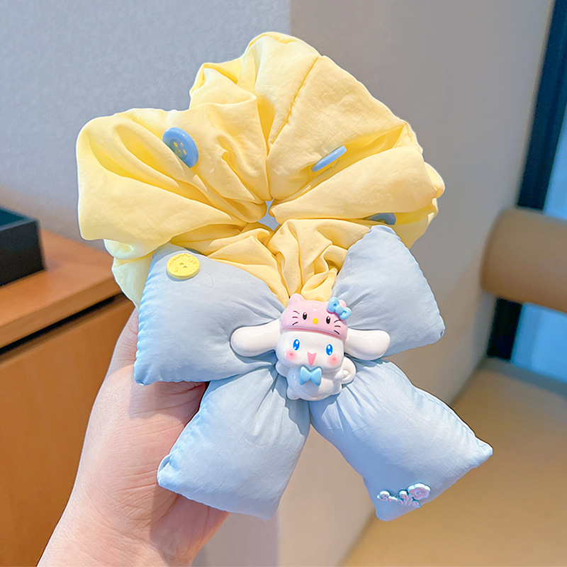 Mickey culo, lunares, flores, círculos para el cabello del intestino grueso, linda cabeza de bola, cabello de placa de dibujos animados, tocado de sentido avanzado, cuerda para la cabeza de felpa