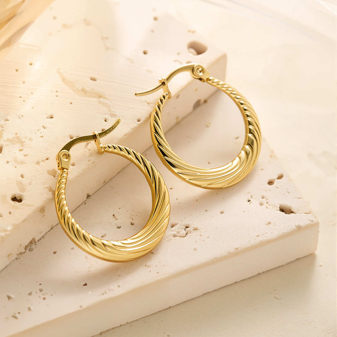 Eh012 earrings gold