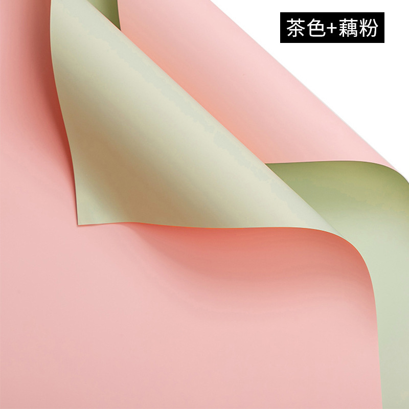 Papel de embalaje de ramo, papel de regalo de papel Ouya de dos colores, papel de regalo de flores, papel de bricolaje floral, papel de embalaje, papel de flores Han Su